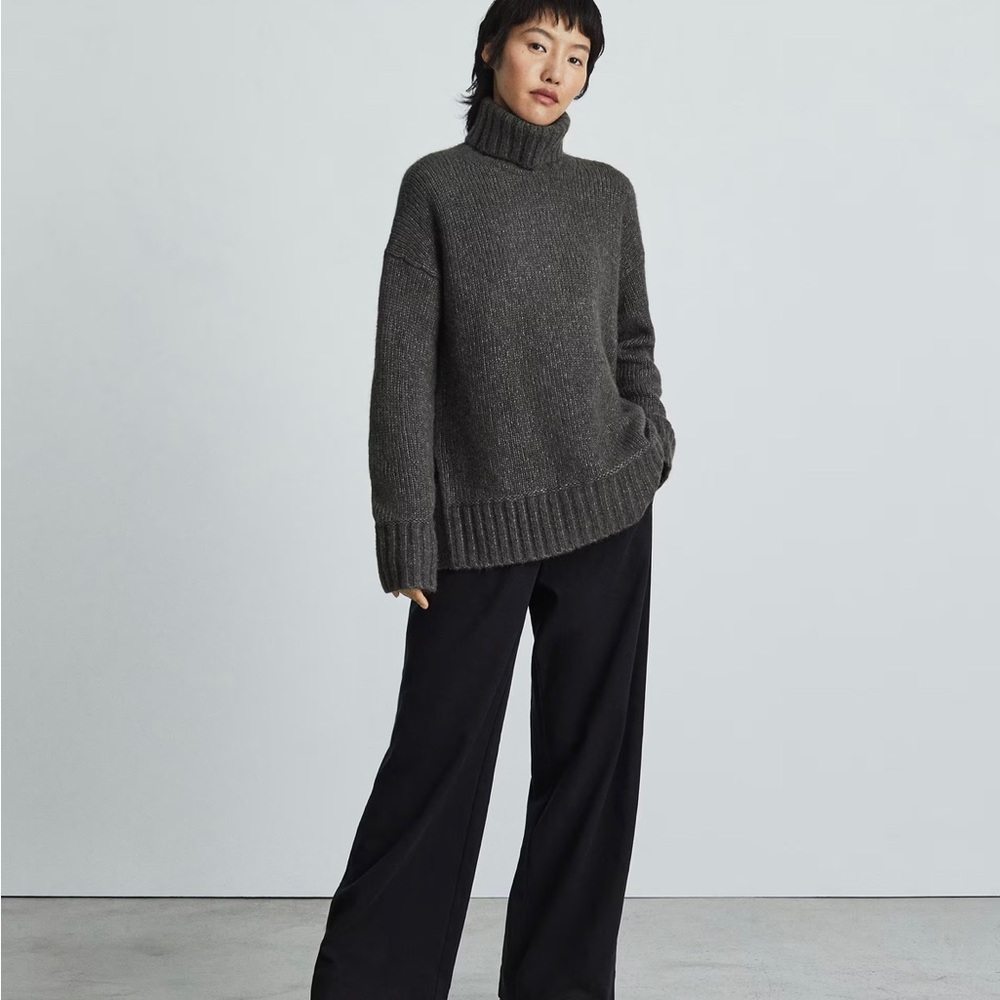 Everlane The Cloud Turtleneck in Dark Moss XXS